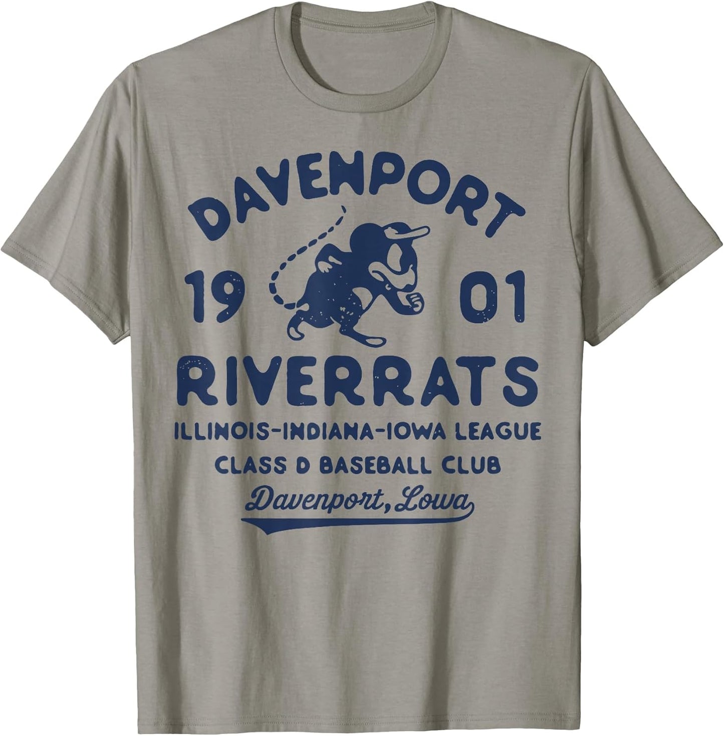 Davenport River Rats Iowa Vintage Defunct Baseball