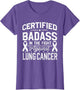 Lung Cancer Warrior White Ribbon Lung Cancer Awareness