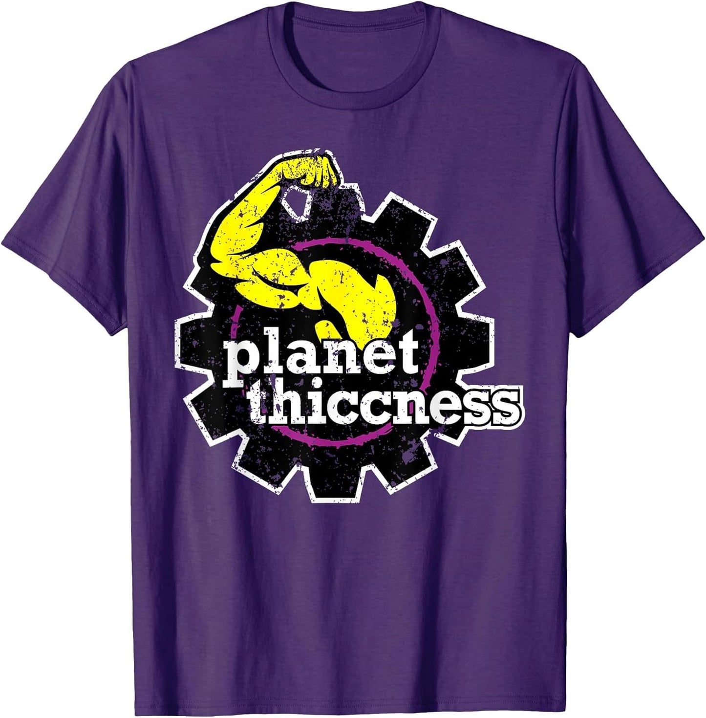 Planet Thiccness Gym Thickness Funny Joke Workout Lover