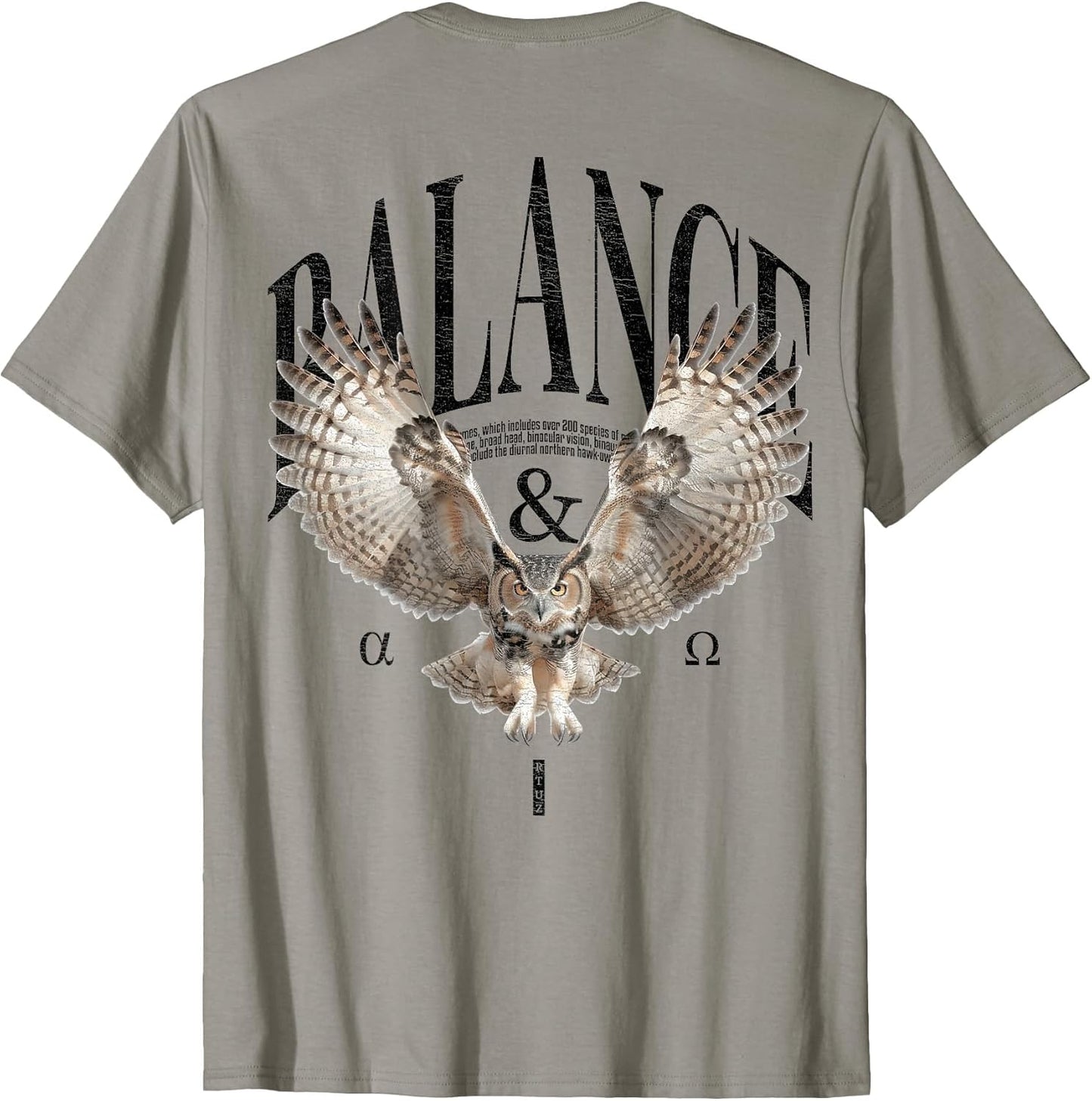 Elegant Night owl Wild Animal Owls Bird Backprint owl