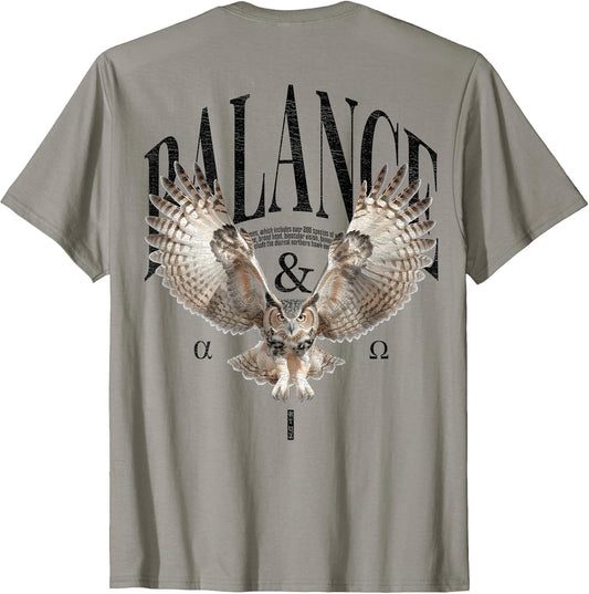 Elegant Night owl Wild Animal Owls Bird Backprint owl