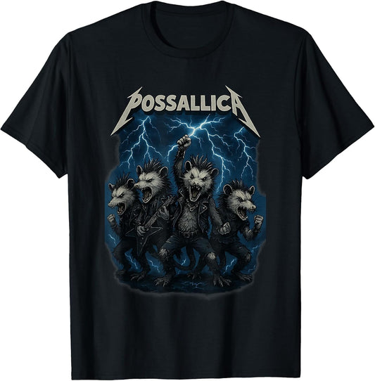 Funny Possum Opossum Rock Design for Music Lovers