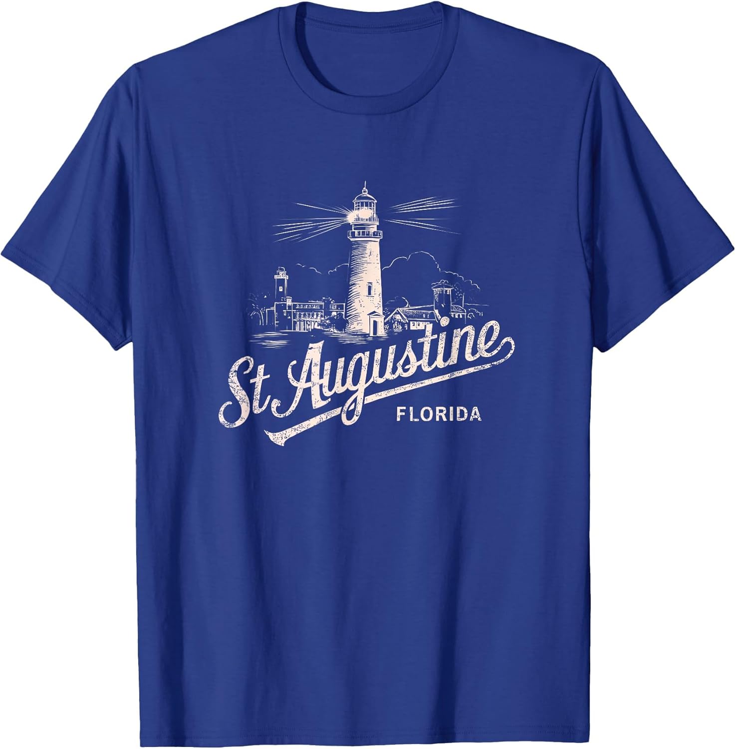 St Augustine Florida Lighthouse Vintage Artwork