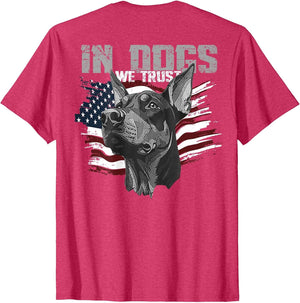 Doberman Pinscher in Dogs We Trust (on Back)