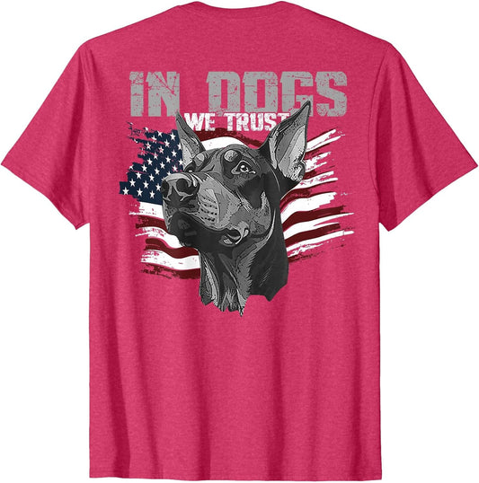 Doberman Pinscher in Dogs We Trust (on Back)