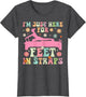 I'm Just Here for Feet in Straps Funny Pilates Exercise Yoga