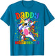 Dad of The Birthday Princess Shirt Men Dab Unicorn Dad