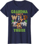 3rd Birthday Zoo Safari Jungle Grandma of The Wild and Three