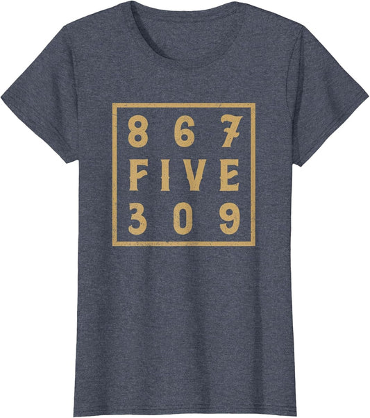 867-Five-309 80S Retro Vintage Men, Women 8675-309 Jenny