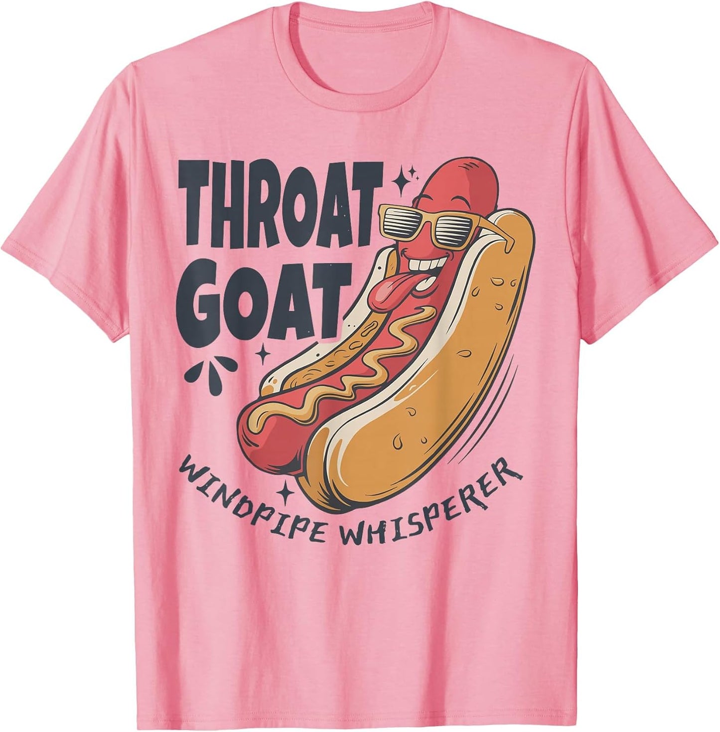 Throat Goat Windepipe Whisperer Funny Hotdog Adult Humorous