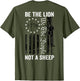 Be The Lion Not A Sheep - AR15 2nd Amendment Pro Gun (Back)