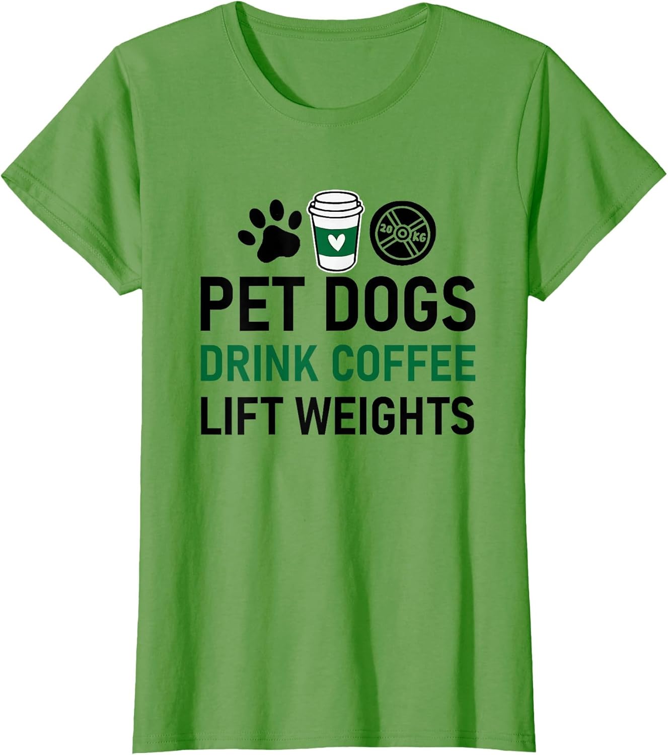 Pet Dogs Drink Coffee Lift Weights Funny Gym Workout