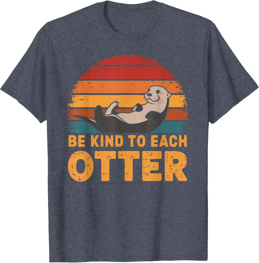 Otter Be Kind to Each Otter Funny Vintage Animal Pun