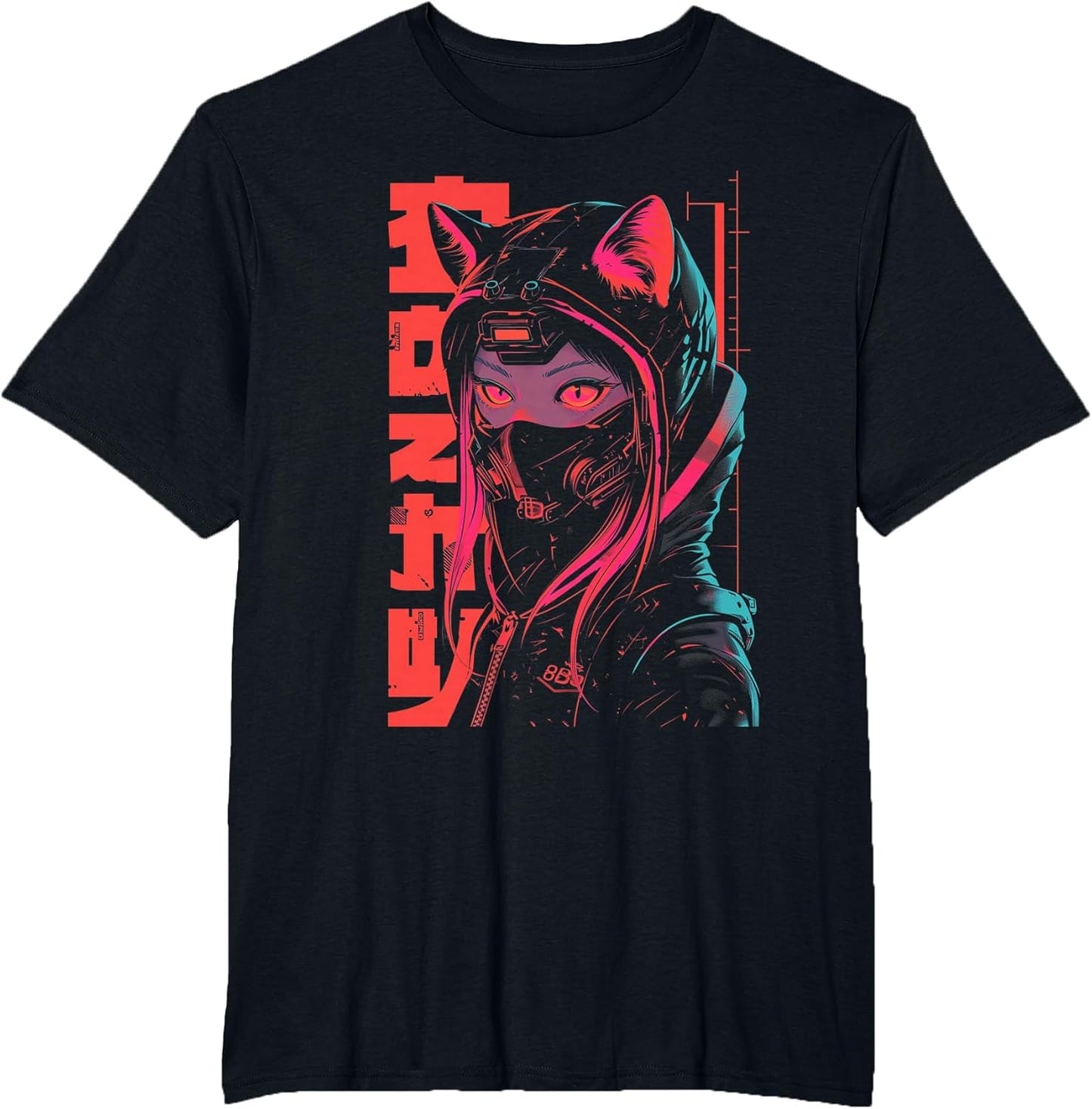 Anime Manga Punk Neko Cat Girl | Cyberpunk Japanese Harajuku