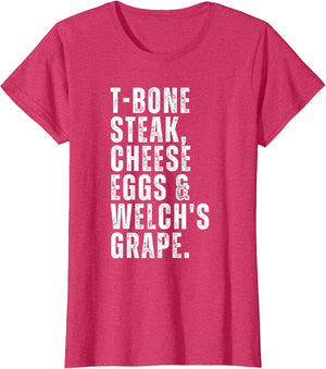 Funny Guest Check - T Bone Steak, Cheese Eggs, Welch's Grape