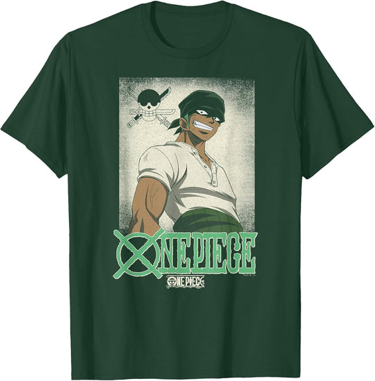 One Piece Anime Vintage Illustration Roronoa Zoro
