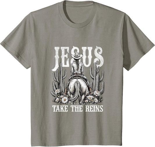 Jesus Take The Reins Western Cowgirl Design
