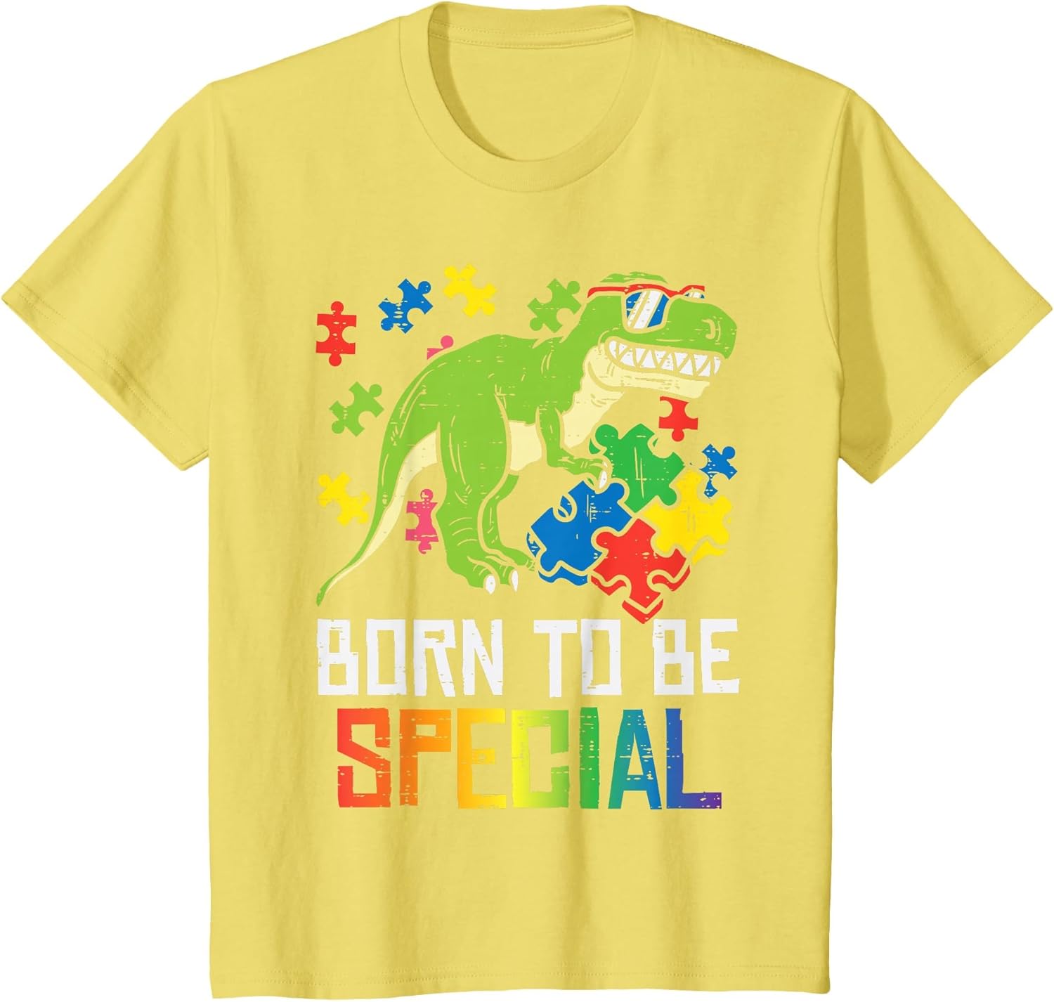 Kids Born Special Trex Puzzle Dino Boys Autism Awareness Toddler