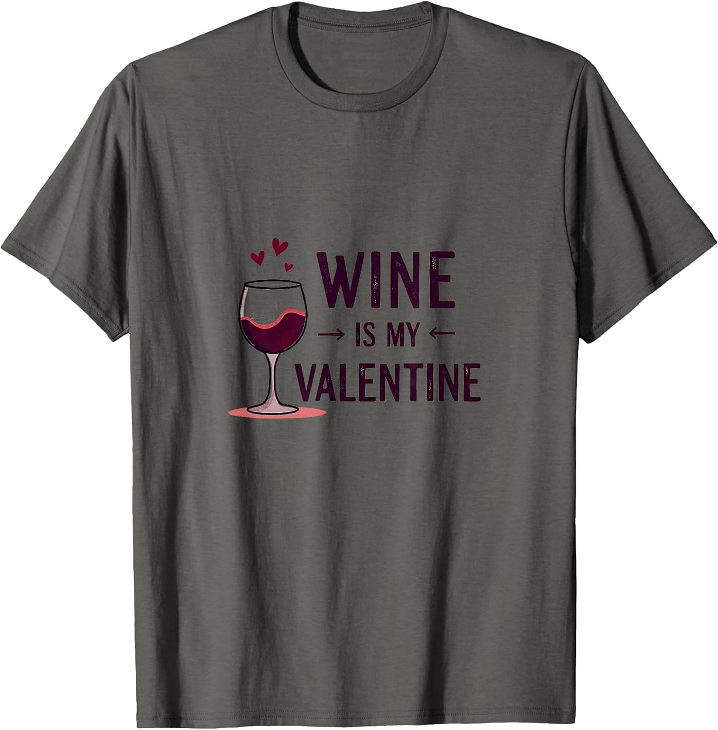 Wine Is My Valentine Funny Valentine's Day