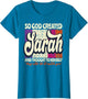 So God Created Sarah - Funny Name Sarah