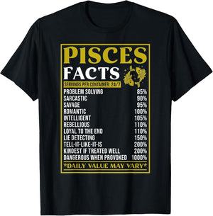 Pisces Zodiac Facts Design - Zodiac Facts Funny Pisces