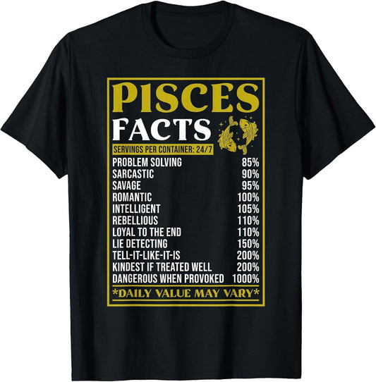 Pisces Zodiac Facts Design - Zodiac Facts Funny Pisces