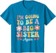 I'm Going to Be a Big Sister Again Floral Design for Girls