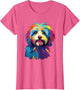 Watercolor Colorful Havanese Dog