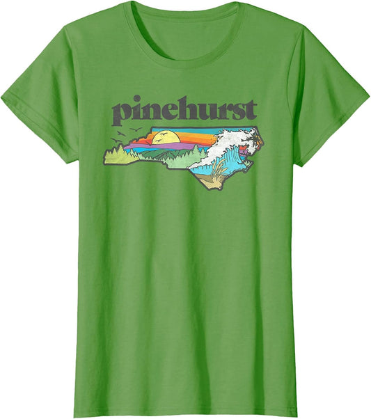 Pinehurst North Carolina Outdoors Retro Nature