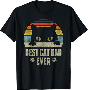 Best Cat Dad Ever Vintage