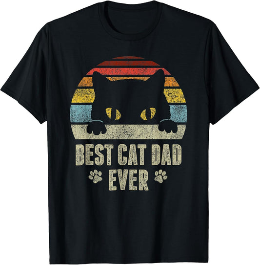 Best Cat Dad Ever Vintage