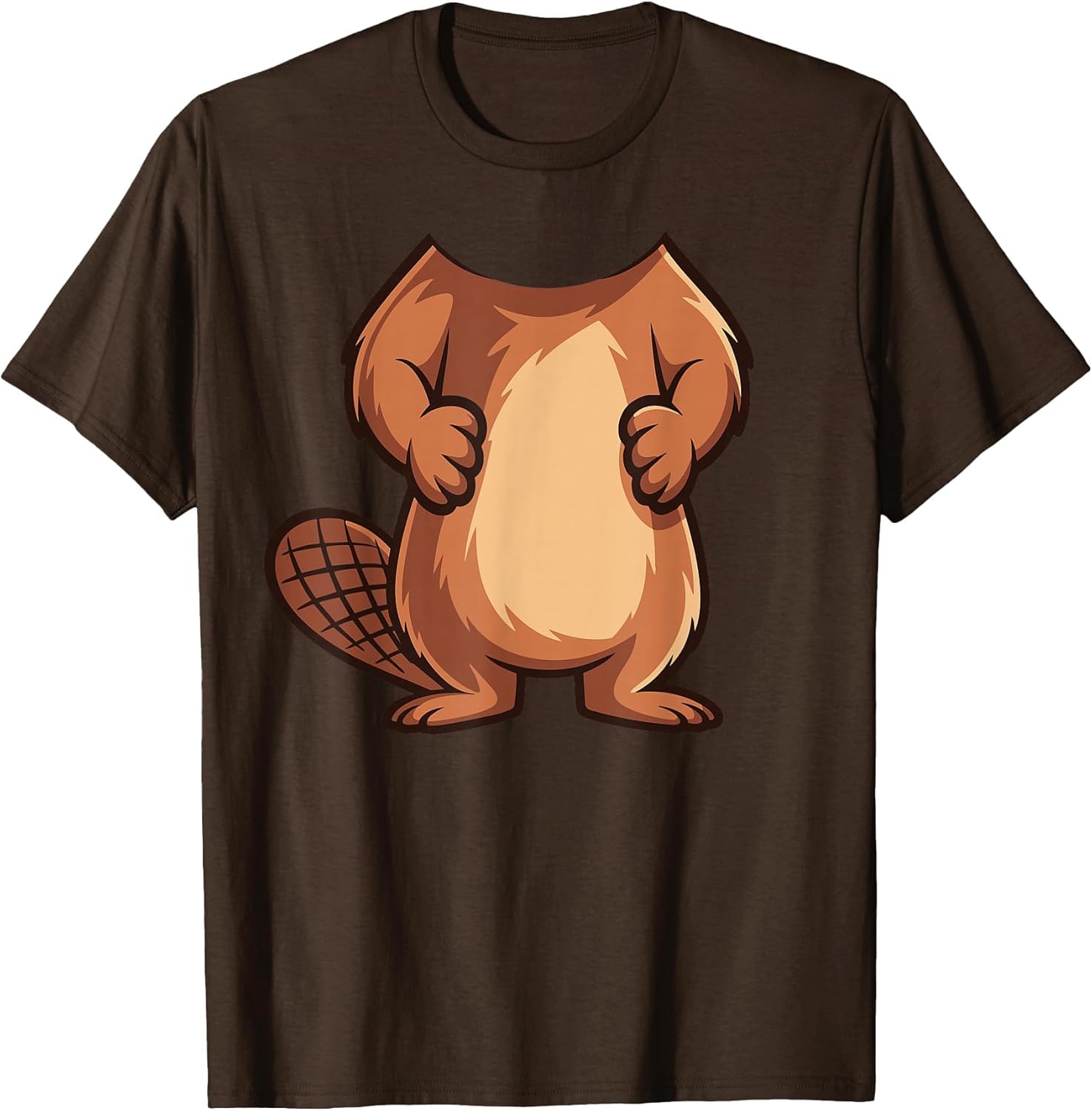 Beaver Shirt Adult Kids Men Women Brown Beaver Costume