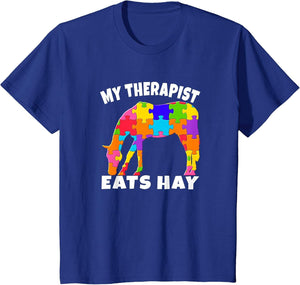My Therapist Eats Hay Autism Awareness Puzzle Horse Lover