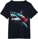Shark Polygon Colorful Animal Art Abstract Graphic Shark