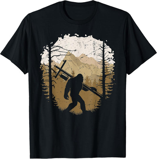 Funny Bigfoot Lineman Power Electrician Sasquatch Lineworker