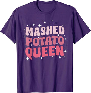 Funny Thanksgiving Dinner Groovy Mashed Potato Queen