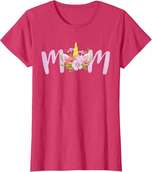 Mom Unicorn Floral Birthday Matching