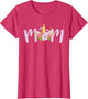 Mom Unicorn Floral Birthday Matching