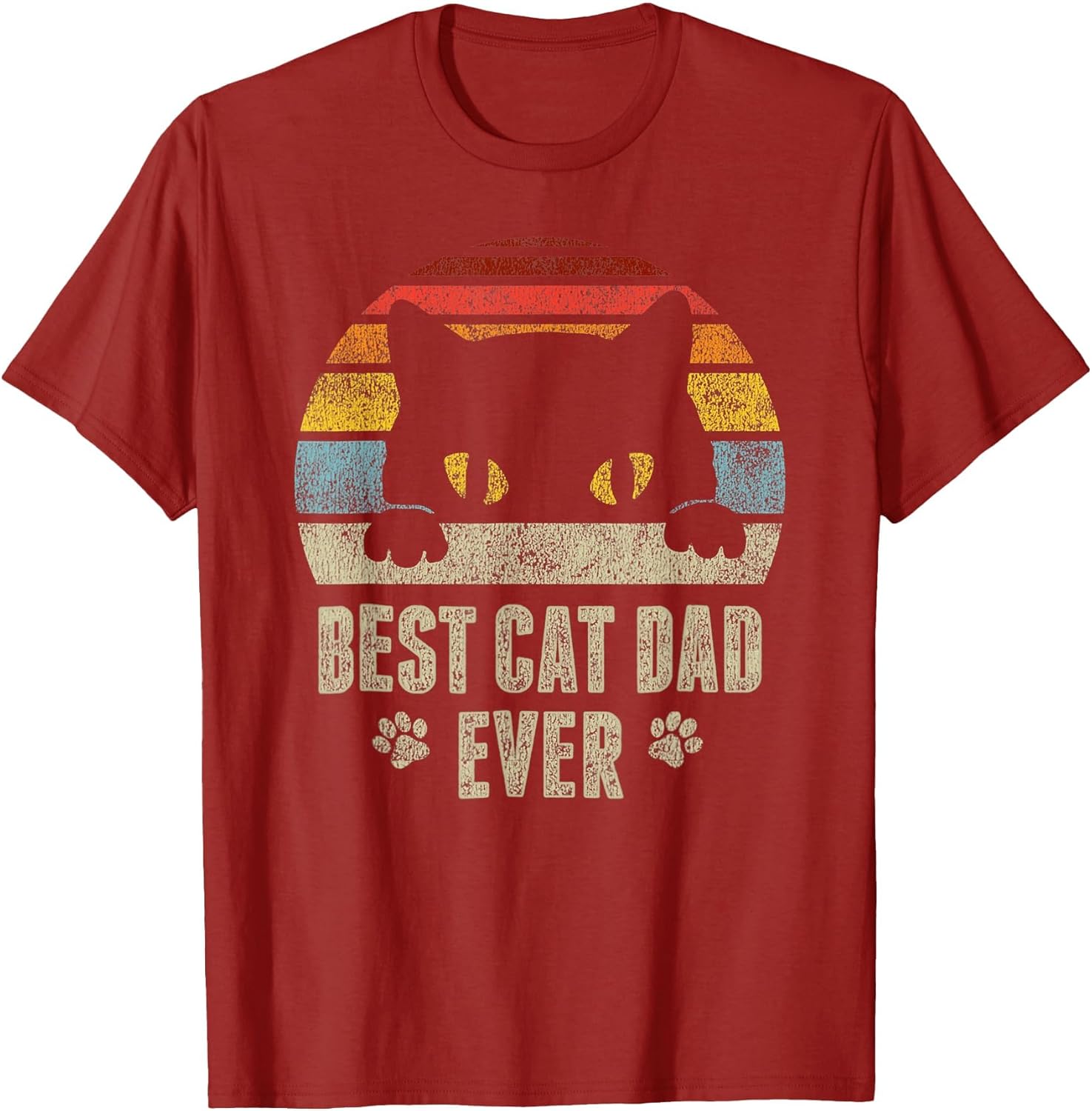 Best Cat Dad Ever Vintage