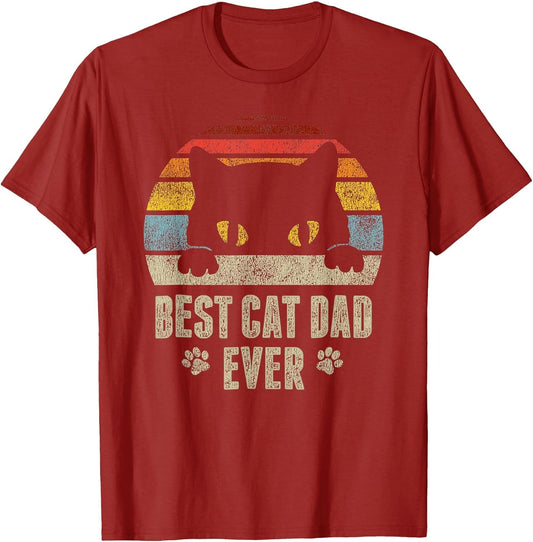 Best Cat Dad Ever Vintage
