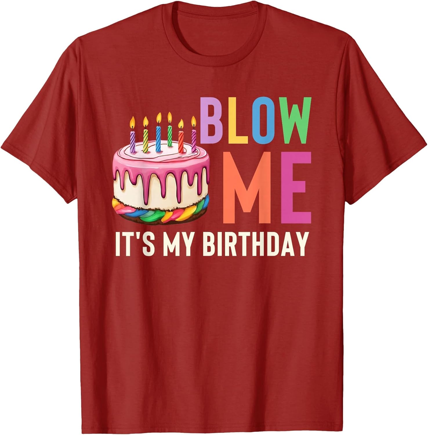 Blow Me It's My Birthday Funny Adult Joke Dirty Humor