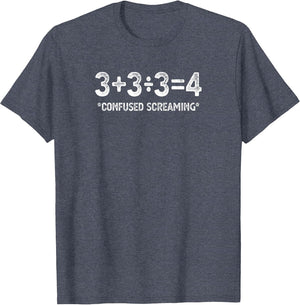Funny Math Formula Confused Screaming Nerd Geek Math Humor