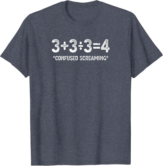 Funny Math Formula Confused Screaming Nerd Geek Math Humor