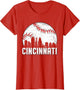Vintage Cincinnati Funny Baseball Lovers Women Men Outfit