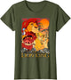 Disney Lion King Happy Group Shot Sunset Vintage Poster
