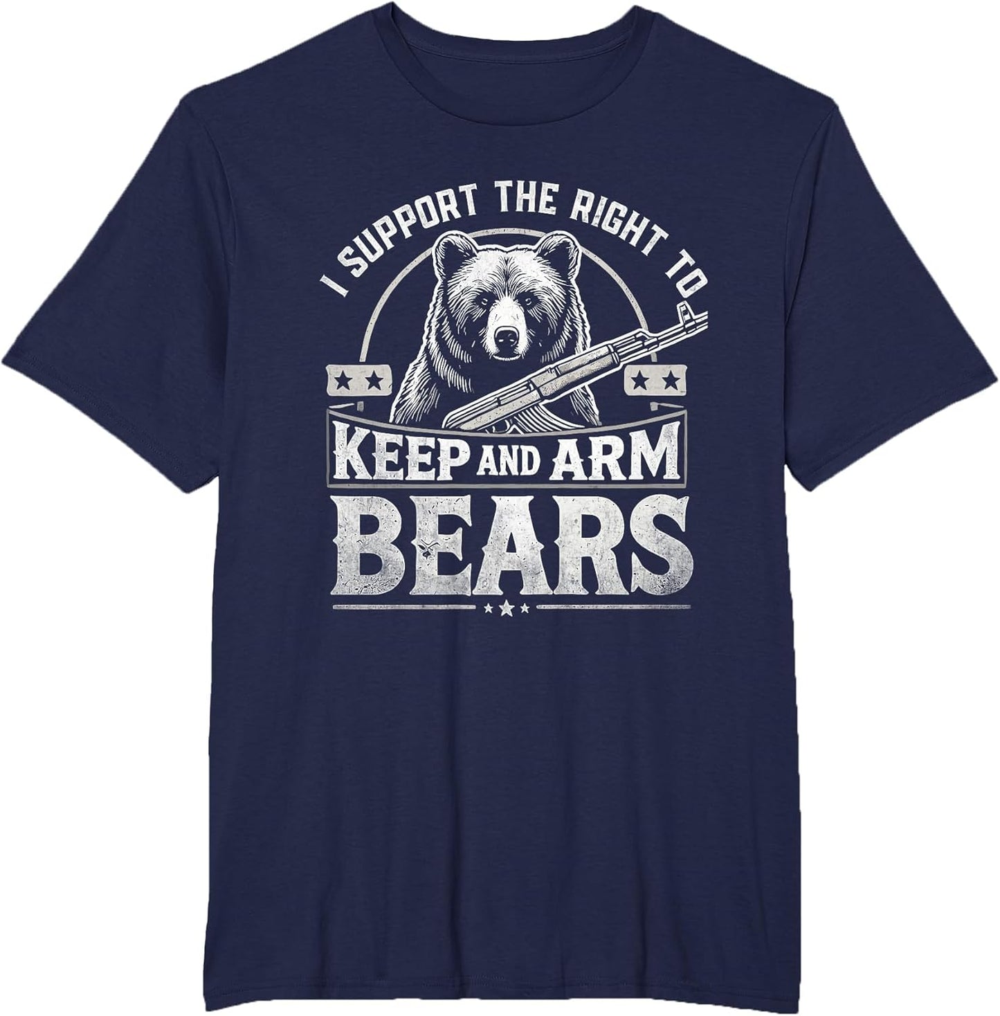 I Support The Right to Keep and Arm Bears Funny Meme Design