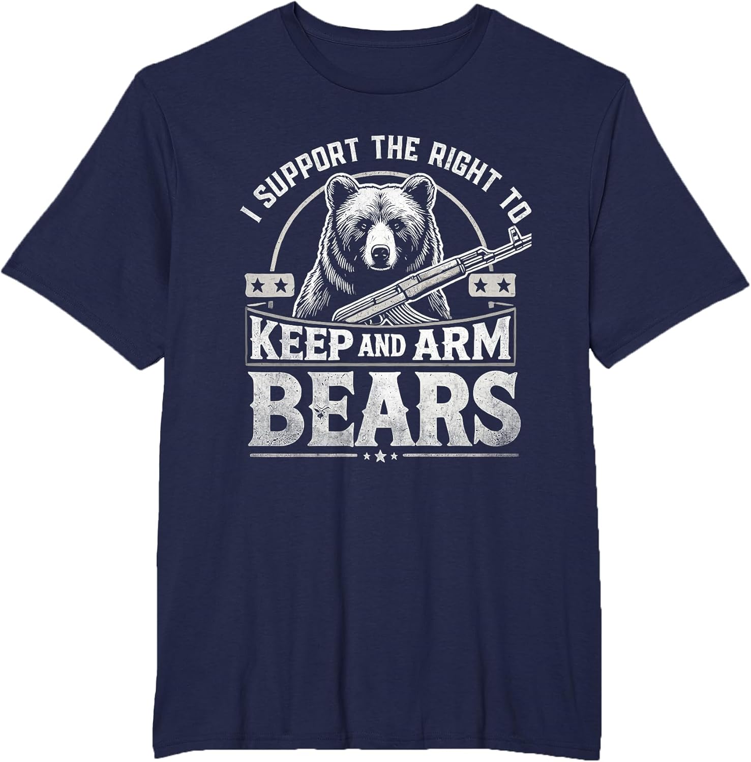 I Support The Right to Keep and Arm Bears Funny Meme Design