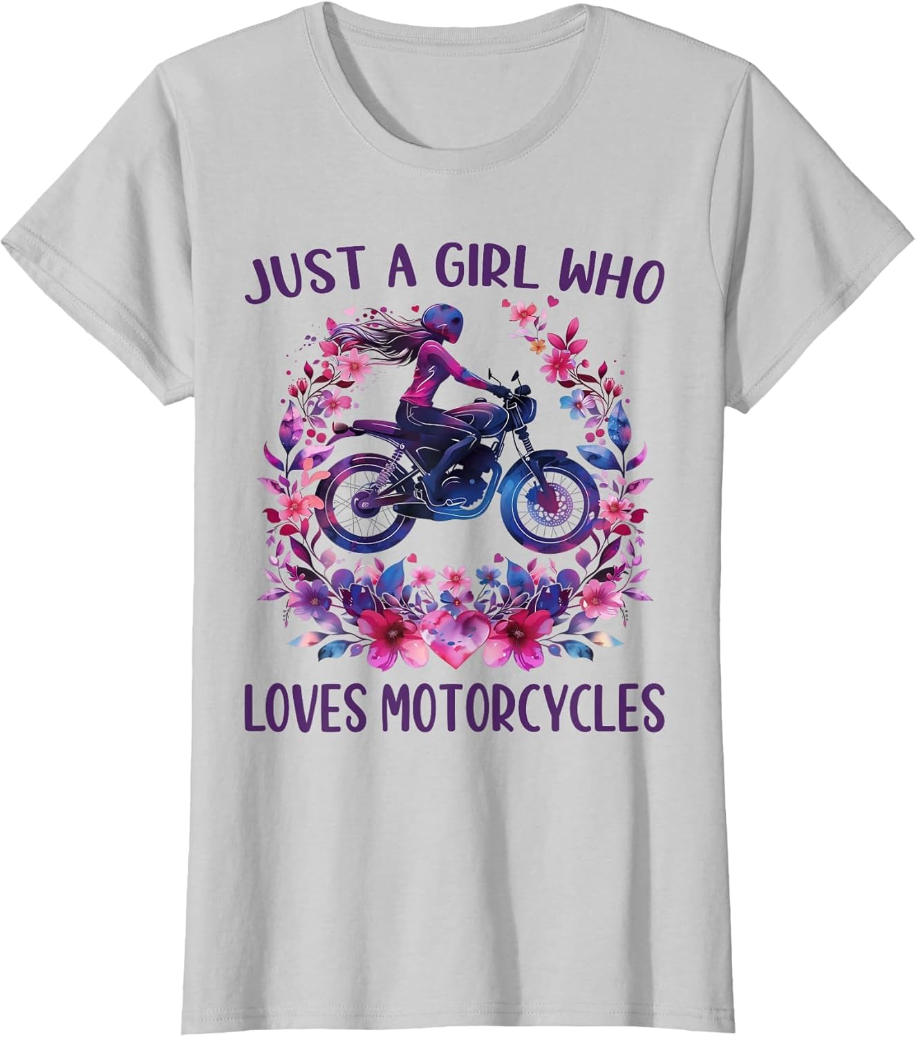 Just A Girl Who Loves Motorcycles Cute Rider Motorcycles