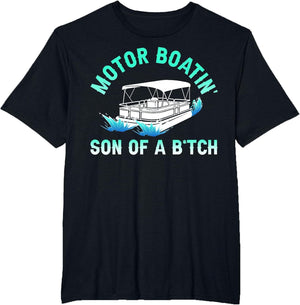 Motorboating Son of a B'itch Funny Vintage Apparel