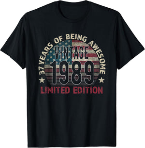 37th Birthday Gift Men Vintage Born 1989 Turning 37 Year Old